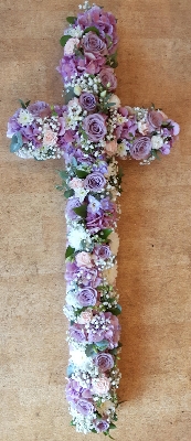 5' mixed flower cross