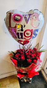 Luxury Diamante 2 Dozen Rose Bouquet